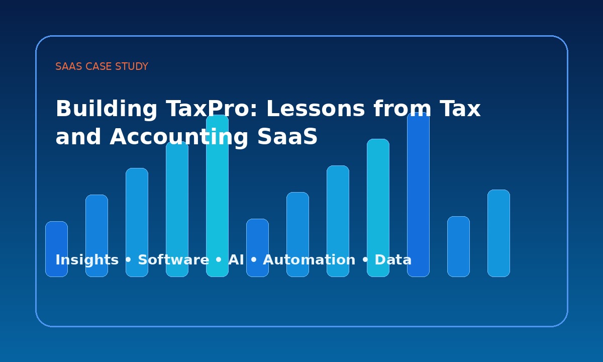 Building TaxPro: Lessons from Tax and Accounting SaaS
